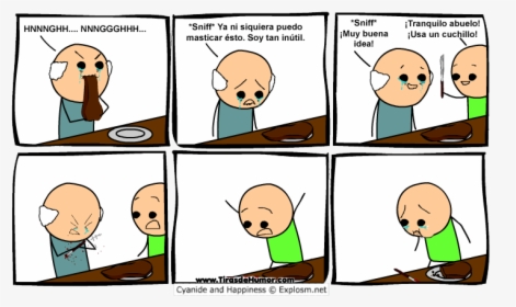 Cyanide And Happiness Disgusted Face , Png Download - Cyanide And ...