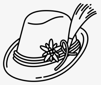 Cliparts For Free Download Fedora Clipart Drawn And - Felt Hat Clipart Black And White, HD Png Download, Transparent PNG