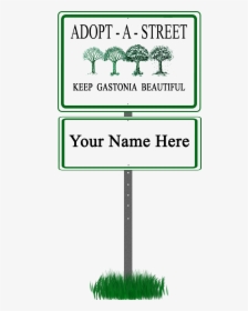 Adopt A Street Sign Sign Image - Grass, HD Png Download, Transparent PNG