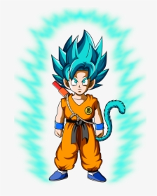 Kid Goku Blue, Hd Png Download - Kid Goku Ssj Blue, Transparent Png, Transparent PNG