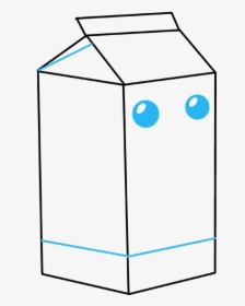How To Draw Milk Carton - Draw A Simple Milk Carton, HD Png Download, Transparent PNG