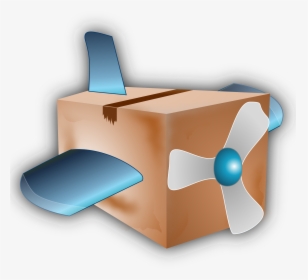Carton Box Engine Clip Arts - Airplane Box Clipart, HD Png Download, Transparent PNG