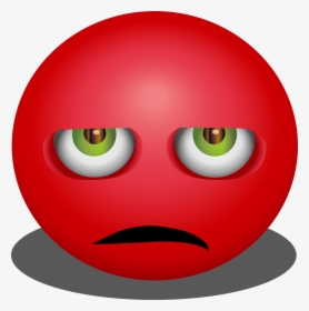 Graphic, Smiley, Emoticon, Emoji, Angry, Mad, Red - Red Angry Face Emoticon, HD Png Download, Transparent PNG