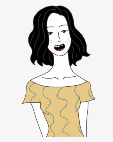 Ugly - Ugly Face Girl Cartoon, HD Png Download, Transparent PNG