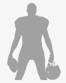 Silhouette American Football Player, HD Png Download, Transparent PNG