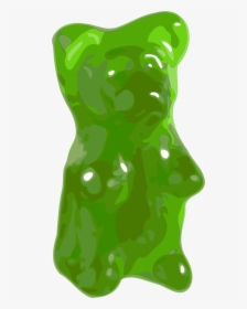 Transparent Halloween Candy Clip Art - Green Gummy Bear Png, Png Download, Transparent PNG