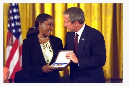 President George W - Award Ceremony, HD Png Download, Transparent PNG
