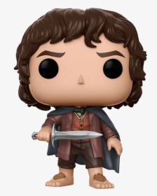 Lotr Frodo Baggins Pop Figure - Funko Pop Lord Of The Rings Frodo Baggins, HD Png Download, Transparent PNG