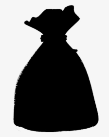 Money Bag Silhouette - Coins Silhouette, HD Png Download, Transparent PNG
