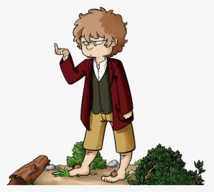 Bilbo Baggins Cartoon Clipart - Bilbo Baggins Drawing, HD Png Download, Transparent PNG