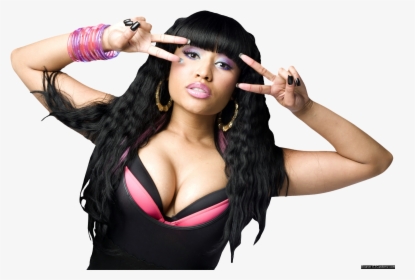 Nicki Minaj 4 - Nicki Minaj Curly Hair Bangs, HD Png Download, Transparent PNG