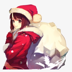 Anime Santa Hat Transparent - Santa Claus Anime Png, Png Download, Transparent PNG