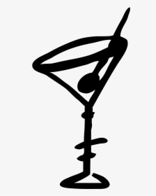 Martini Glass Martini Clip Art Free Clipart Image - Martini Glass Clipart Transparent, HD Png Download, Transparent PNG