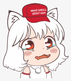 Maga Hat Anime Girl Clipart , Png Download - Anime Girl Maga Hat, Transparent Png, Transparent PNG