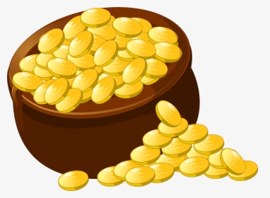 Transparent Pot Of Gold Png Picture Clipart - Transparent Background Gold Clipart, Png Download, Transparent PNG