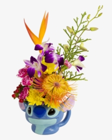 S Stitch Flower Mug Designed By Award Winning - Bouquet, HD Png Download, Transparent PNG