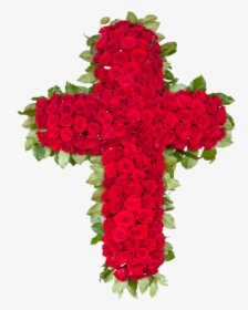 Floral Cross White And Red, HD Png Download, Transparent PNG