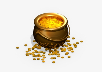 Pot Of Gold Png - Gold Pot Png, Transparent Png, Transparent PNG