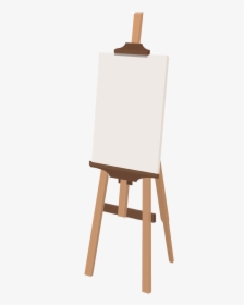 Art Easel Png - Back Of Canvas Stand, Transparent Png, Transparent PNG