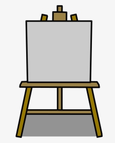 Poster Clipart Easel - Art Easel Clipart, HD Png Download, Transparent PNG