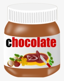 Food Jar Of Chocolate Jar Of Chocolate 555px - Chocolate Jar Clipart, HD Png Download, Transparent PNG