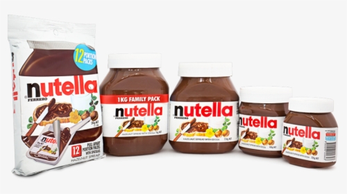 Nutella-products - Nutella Size Comparison, HD Png Download, Transparent PNG