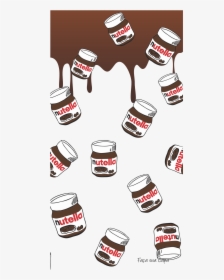Nutella Cool Iphone Backgrounds, Iphone Wallpaper Food, - Nutella Background, HD Png Download, Transparent PNG