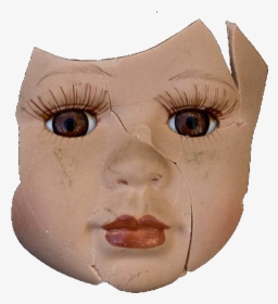 #ftestickers #doll #broken #cracked #vintage #creepy - Creepy Doll Broken Face, HD Png Download, Transparent PNG