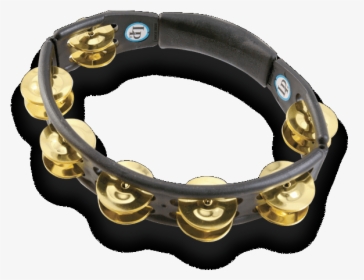 Lp Cyclops Hand Held Tambourine Black Brass Jingles - Lp Brass Tambourine, HD Png Download, Transparent PNG