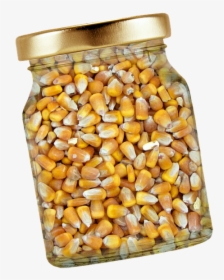Corn, Glass, Lid, Corn Kernels, Isolated, Exemption - Shelled Corn, HD Png Download, Transparent PNG