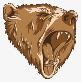 Roaring Bear Mascot Clip Arts - Bear Head Png, Transparent Png, Transparent PNG
