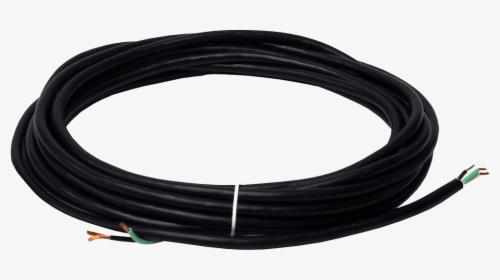 Wide Track 22 Ft Black Power Cord - Coaxial Cable, HD Png Download, Transparent PNG