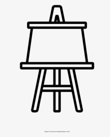 Easel Coloring Page - High School Transparent Background, HD Png Download, Transparent PNG