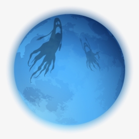 ⚪🌔⚪ #ftestickers #halloween #moon #ghost #ghosts #painting - Illustration, HD Png Download, Transparent PNG