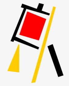 Vector Illustration Of Visual Arts Artist S Easel With, HD Png Download, Transparent PNG