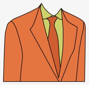 Image Free Clipart Suit - Orange Suit Clipart, HD Png Download, Transparent PNG