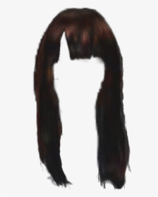 #longhair #straight Hair #bangs #newhairstyles #africanamerican - Lace Wig, HD Png Download, Transparent PNG