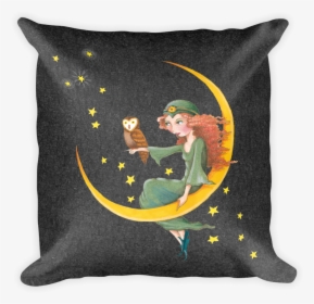 Flying On The Moon - Pillow, HD Png Download, Transparent PNG