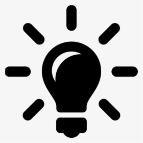 Transparent Light Bulb Clipart - Basic Icon, HD Png Download, Transparent PNG