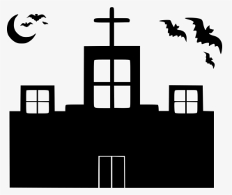 Haunted House Svg With Tree, HD Png Download, Transparent PNG