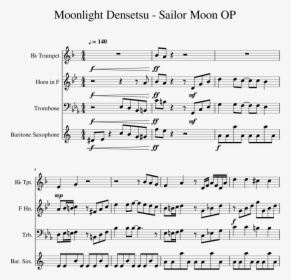Transparent Sailor Moon Moon Png - Sailor Moon Violin Sheet Music, Png Download, Transparent PNG