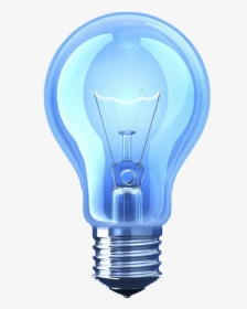 Blue Light Lamp Lighting Incandescent Bulb Clipart - Light Bulb Png Transparent, Png Download, Transparent PNG