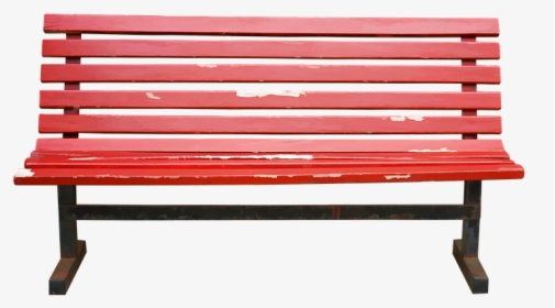 Isolated, Transparent, Bench, Wooden, Wood, Red, Seat - Bench On Transparent Background, HD Png Download, Transparent PNG