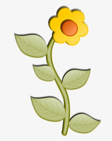 This Free Clip Arts Design Of Flower Art - Cartoon Flowers Clear Background, HD Png Download, Transparent PNG