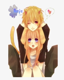Cute Neko Couple By Hinamori6457-d52thx1 - Cute Anime Neko Couples, HD Png Download, Transparent PNG