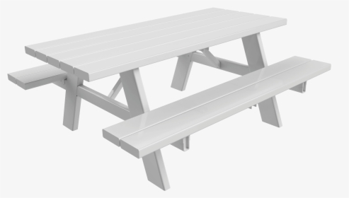 Outdoor-bench - White Picnic Table Transparent, HD Png Download, Transparent PNG