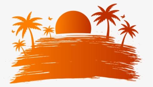 Summer Sunset Party Sun Nature Sea Ocean Orange - Sunrise Sunburn Sunset Repeat, HD Png Download, Transparent PNG