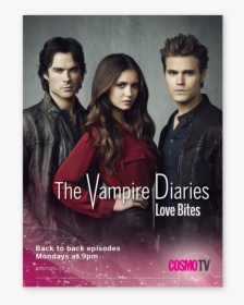 Vampire Diaries Elena Damon And Stefan, HD Png Download, Transparent PNG