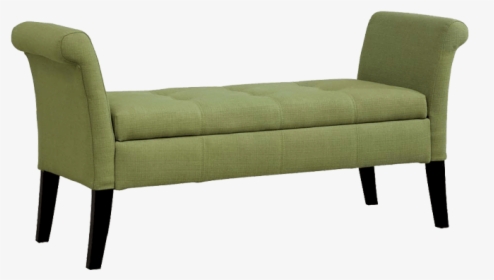 Green Sofa Bench Seat For 2 With Double Stitched - Studio Couch, HD Png Download, Transparent PNG