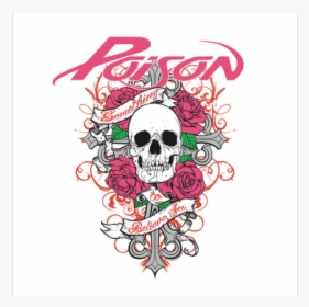 Roses Bandana - Poison Band Logo Png, Transparent Png, Transparent PNG